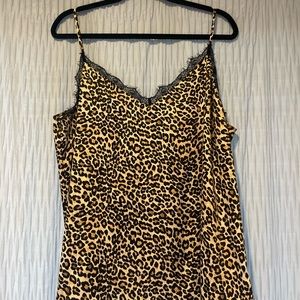 Cheetah print tank top